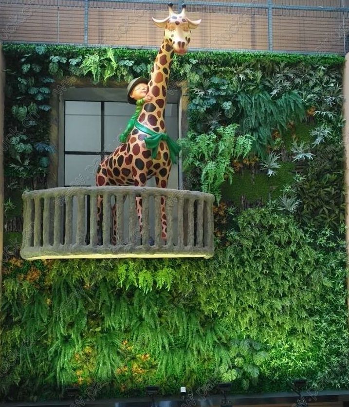 南京明基医院仿真植物墙